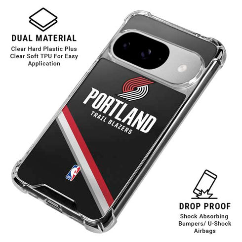 NBA Portland Trail Blazers Away Jersey Google Pixel 10 Clear Case